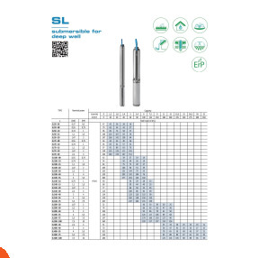 طلمبة مياه أعماق استانلس 1 حصان 4 مرحلة إيطالي ماركة SEALAND موديل SL 140-10